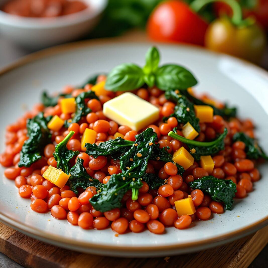 Rote Linsen mit Spinat Rezept Rote Linsen mit Spinat Rezept