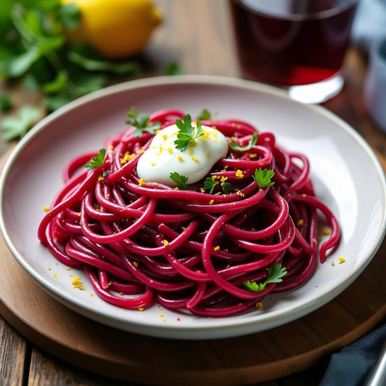 Rote Nudeln Rezept