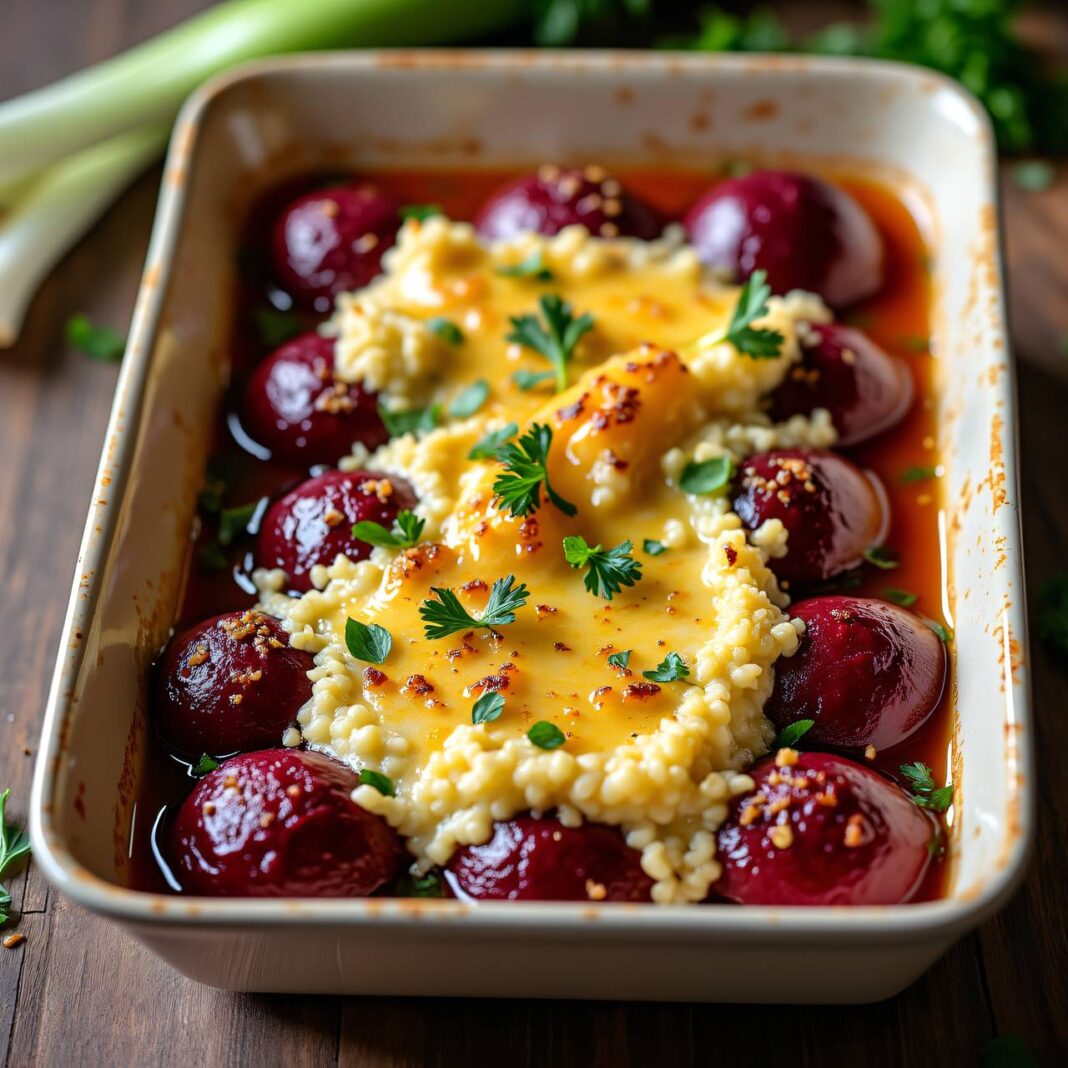 rote Rüben mit Lauch-Ricotta-Füllung Rezept rote Rüben mit Lauch-Ricotta-Füllung Rezept