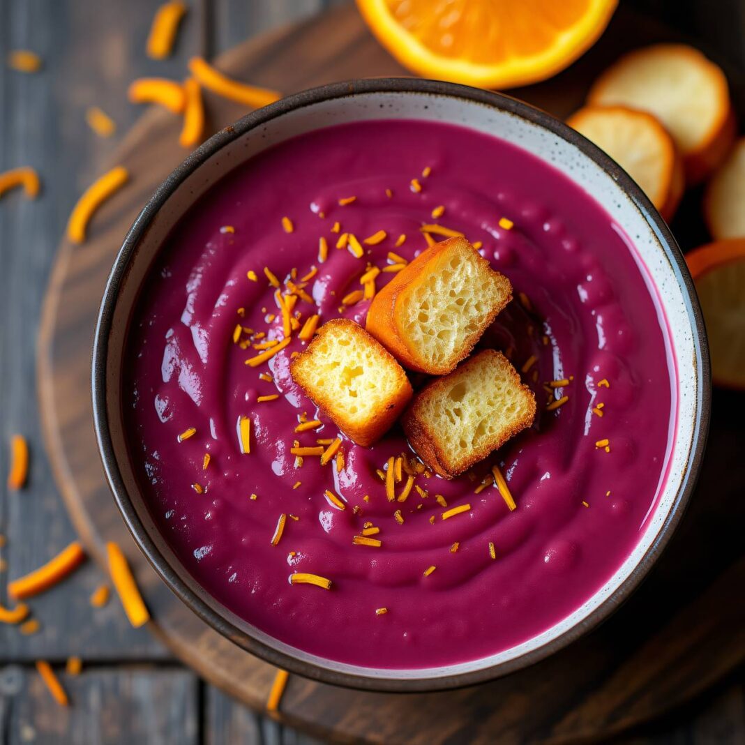 rote Rüben-Orangen-Suppe Rezept rote Rüben-Orangen-Suppe Rezept