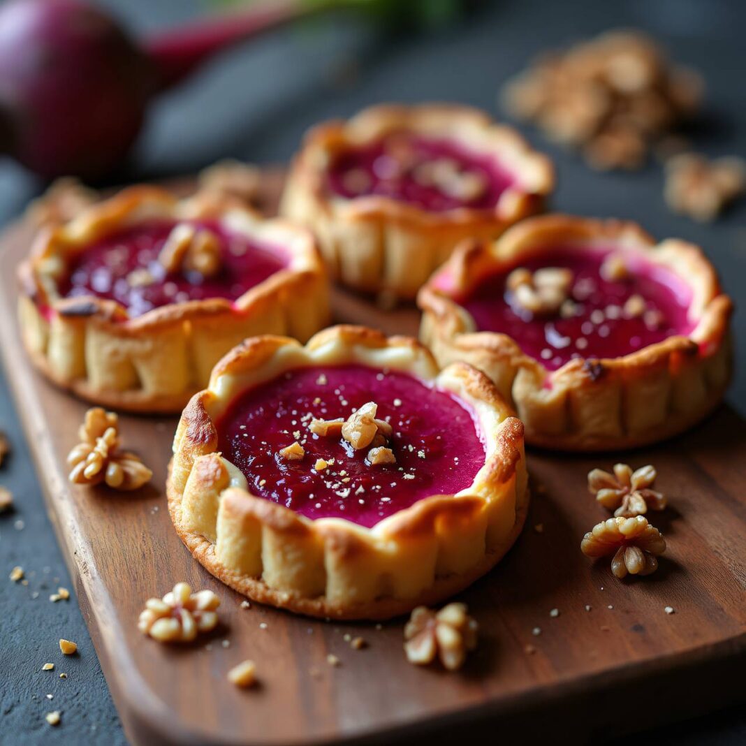 rote Rüben-Tartelettes mit Kardamom Rezept rote Rüben-Tartelettes mit Kardamom Rezept
