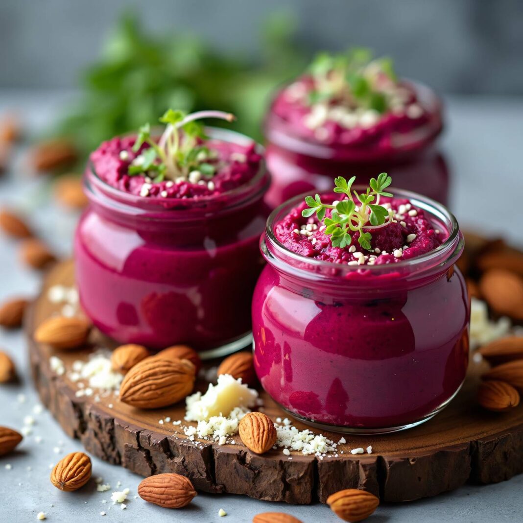 rote Rübenhummus Rezept rote Rübenhummus Rezept