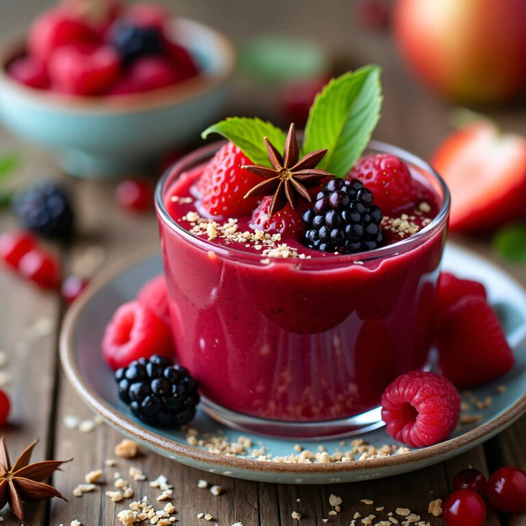 Roter Beerenmix mit Anis Rezept