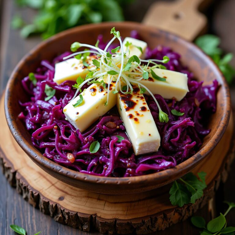 Rotkraut-Käse-Salat Rezept