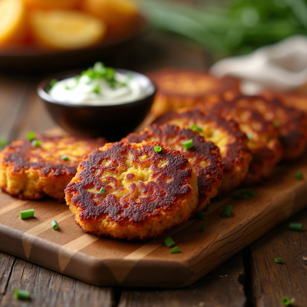 Rotkraut-Kartoffel-Tätschli mit Joghurtsauce Rezept Rotkraut-Kartoffel-Tätschli mit Joghurtsauce Rezept