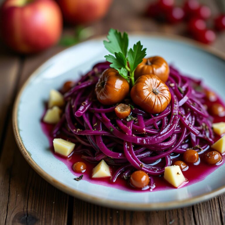 Rotkraut mit Kastanien Rezept