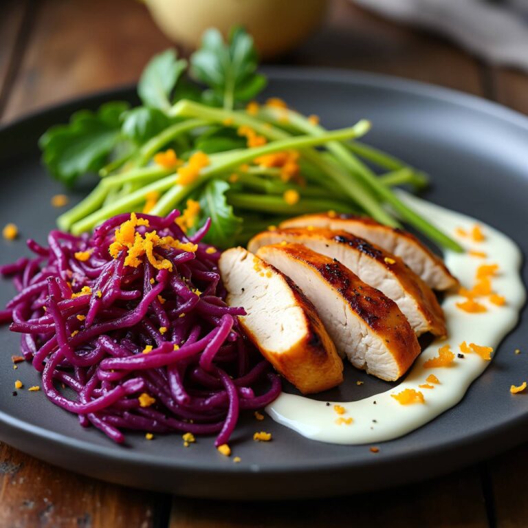 Rotkraut-Wirz-Gemüse mit Hühnerbrust Rezept