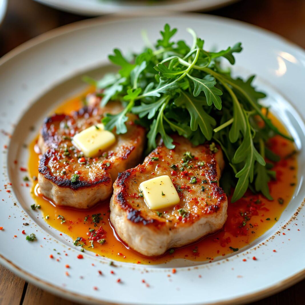 Rucola-Schweinekotelett Rezept Rucola-Schweinekotelett Rezept