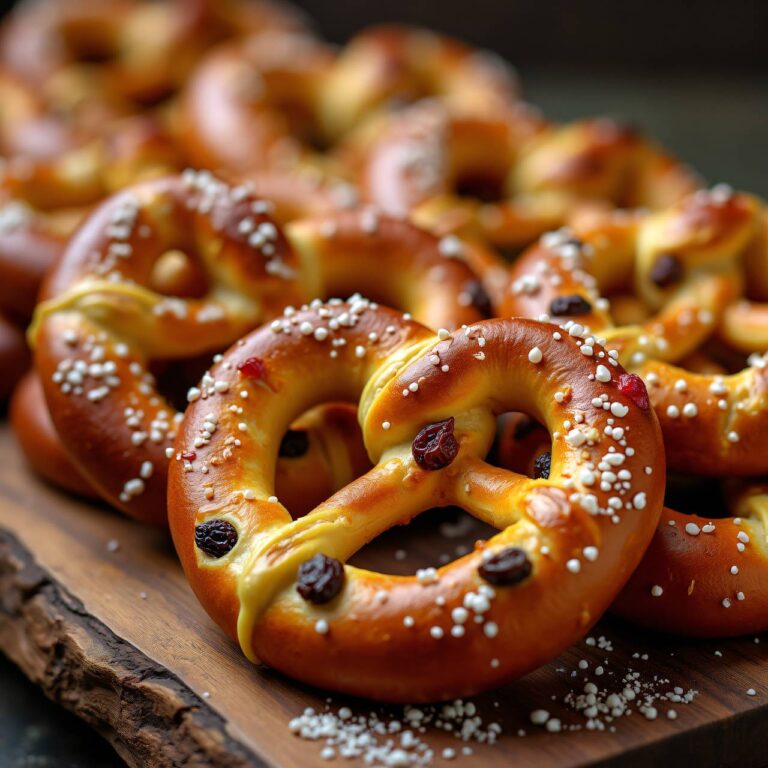Safran-Rosinen-Brezel Rezept
