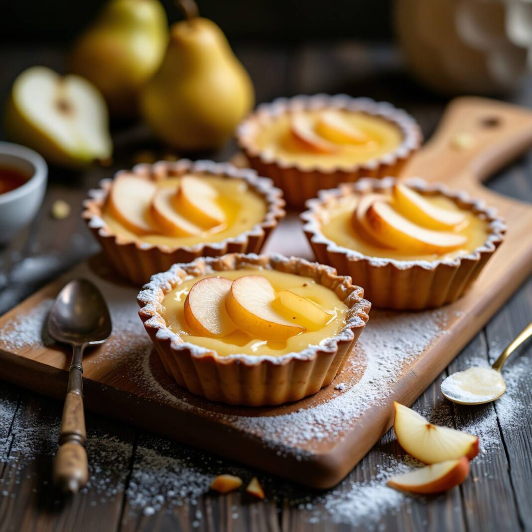 Saftige Birnen-Quark-Törtchen Rezept Saftige Birnen-Quark-Törtchen Rezept