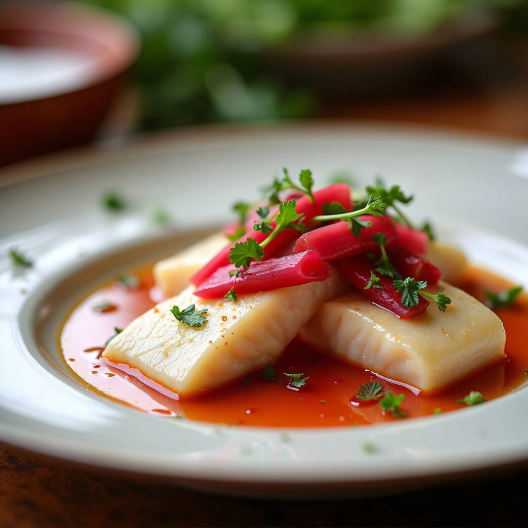 Saiblingfilets mit Rhabarberbutter Rezept Saiblingfilets mit Rhabarberbutter Rezept