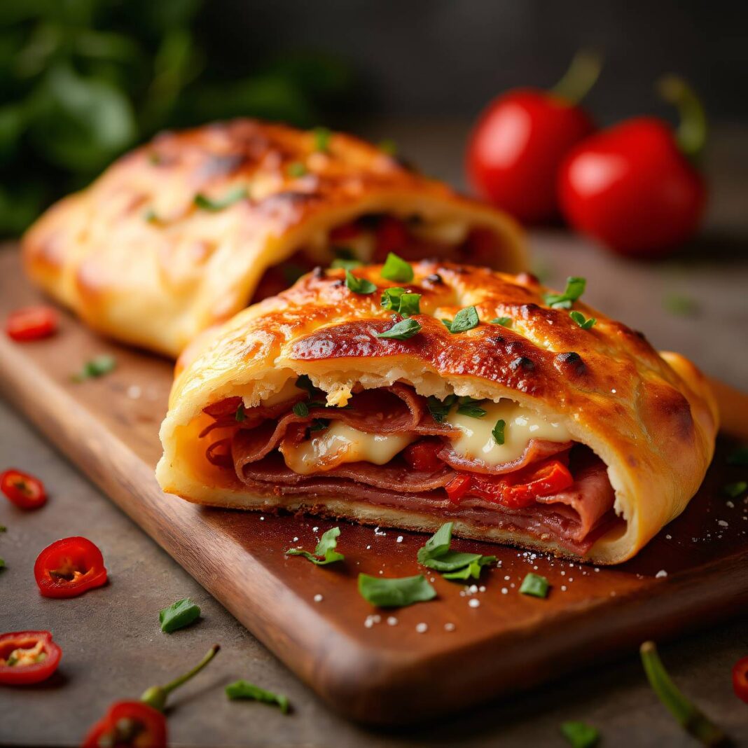 Salami-Calzone Rezept Salami-Calzone Rezept