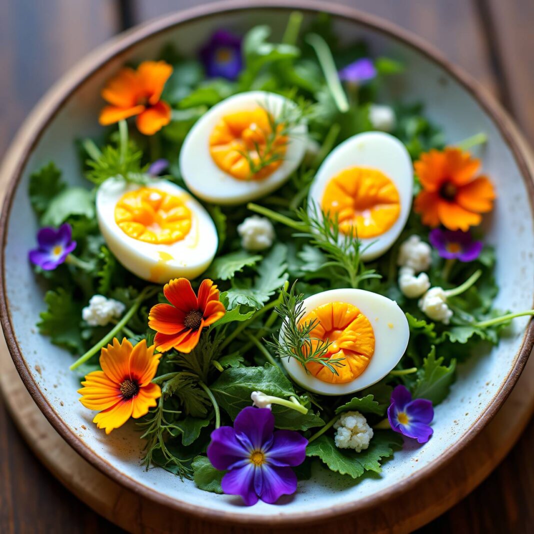 Salat aus pikant eingelegten Eiern Rezept Salat aus pikant eingelegten Eiern Rezept