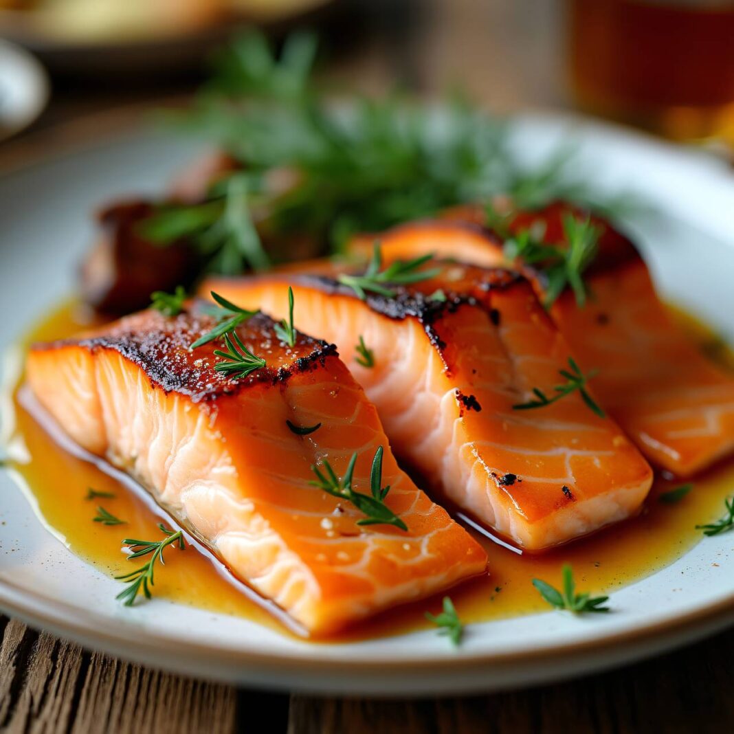 Salmon with Whisky Sauce Rezept Salmon with Whisky Sauce Rezept