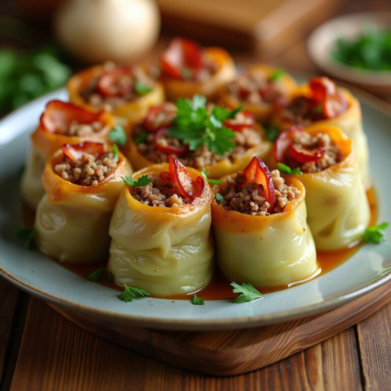 Sarma (Sauerkraut-Hackfleisch-Rollen) Rezept