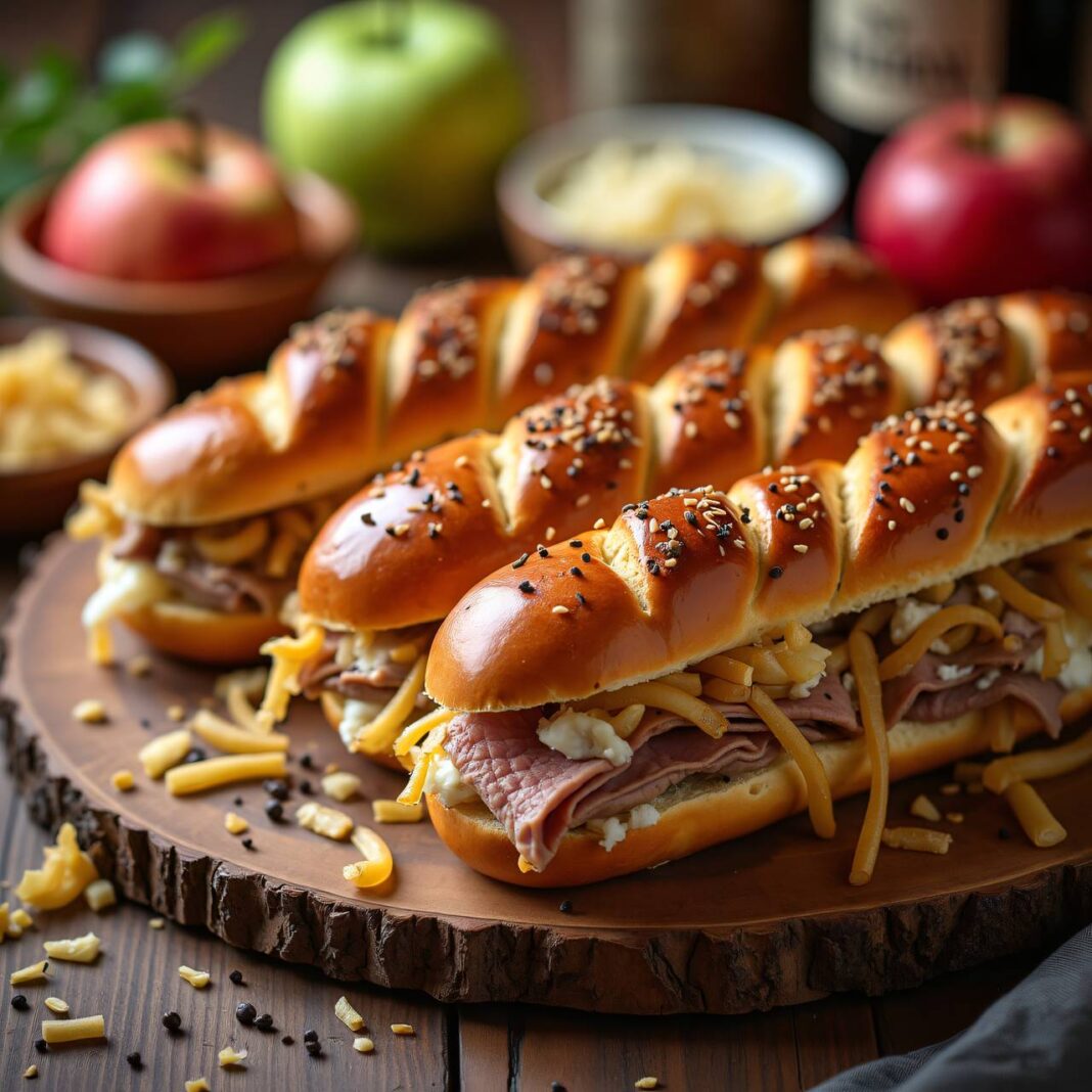 Sauerkraut-Sandwich mit Fleisch Rezept Sauerkraut-Sandwich mit Fleisch Rezept