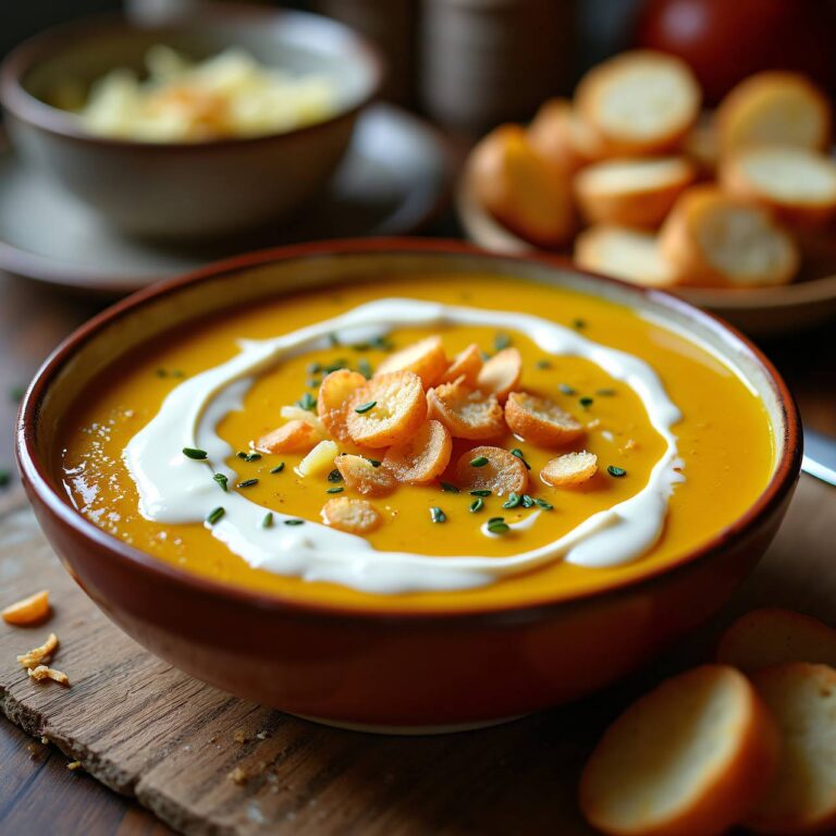 Sauerkrautsuppe mit Croûtons Rezept