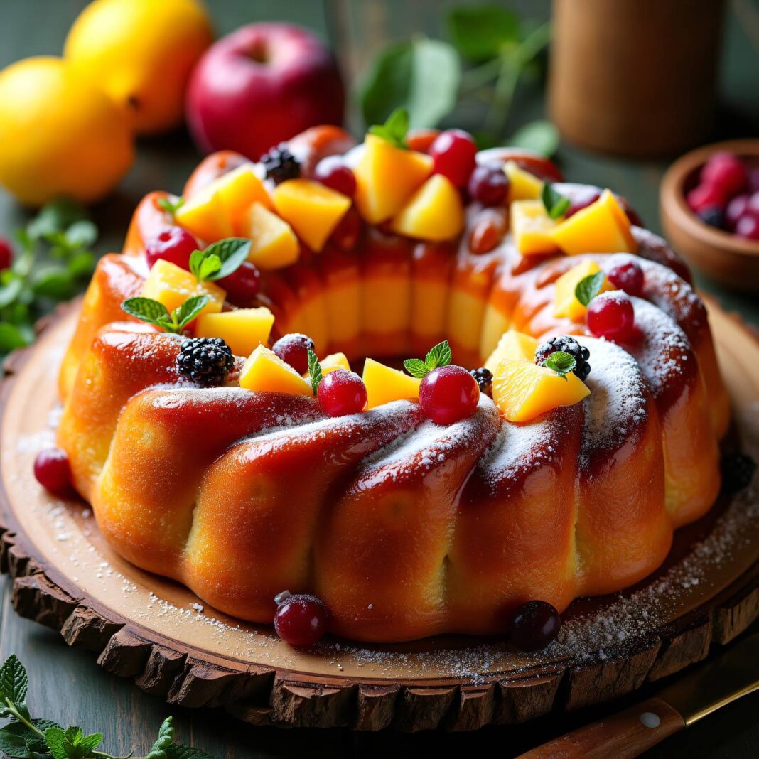 Savarin mit Fruchtsalat Rezept Savarin mit Fruchtsalat Rezept