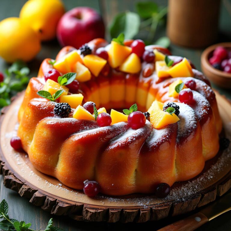 Savarin mit Fruchtsalat Rezept