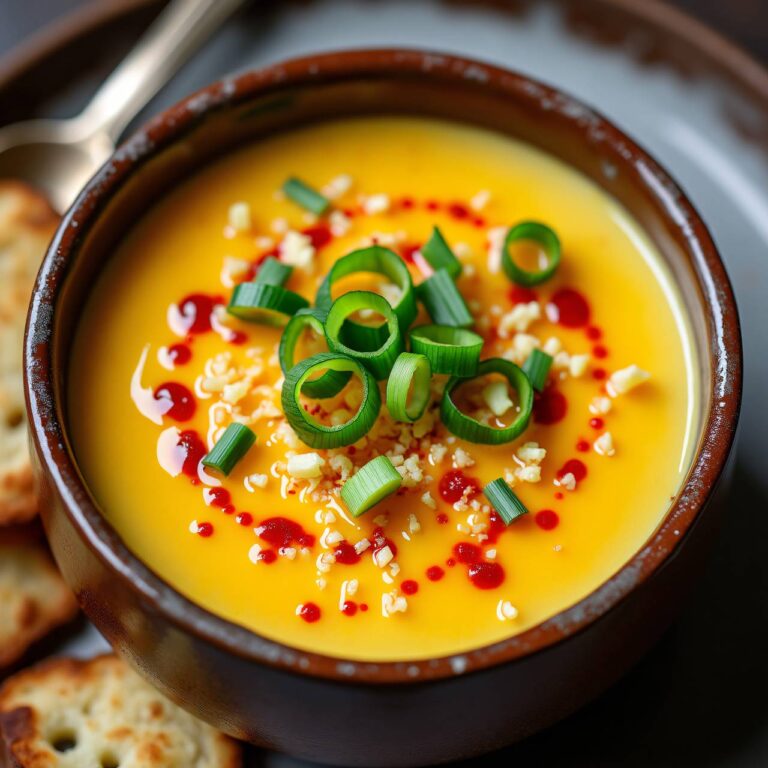 Scharfe Käse-Kartoffelsuppe Rezept