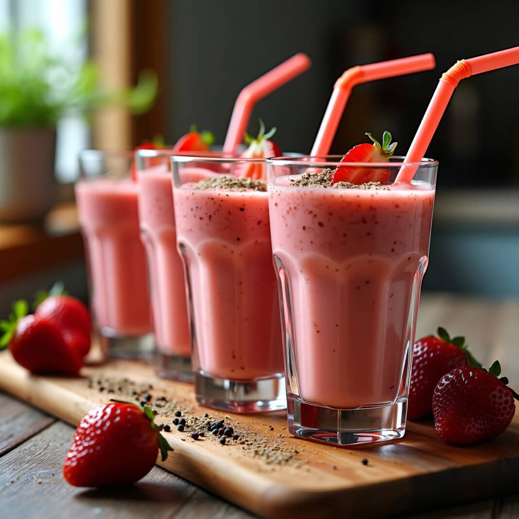 Scharfer Erdbeer-Shake Rezept Scharfer Erdbeer-Shake Rezept