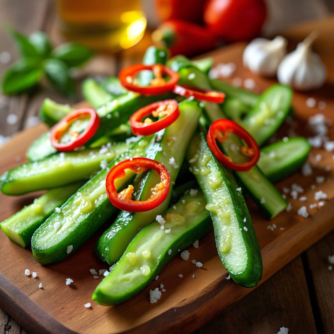 Scharfes Gurkengemüse Rezept Scharfes Gurkengemüse Rezept