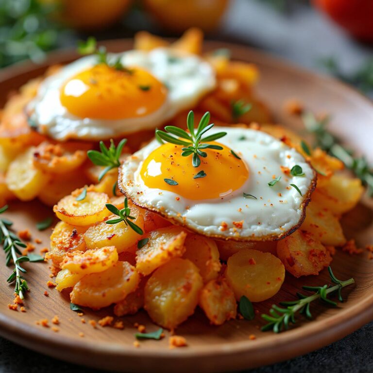 Scheibenrösti mit Spiegeleiern Rezept
