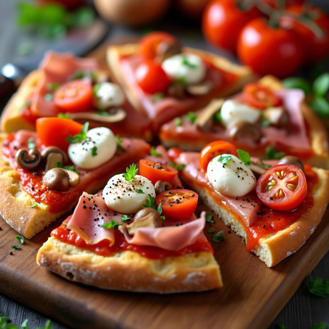 Schinken-Champignon-Panizza Rezept Schinken-Champignon-Panizza Rezept