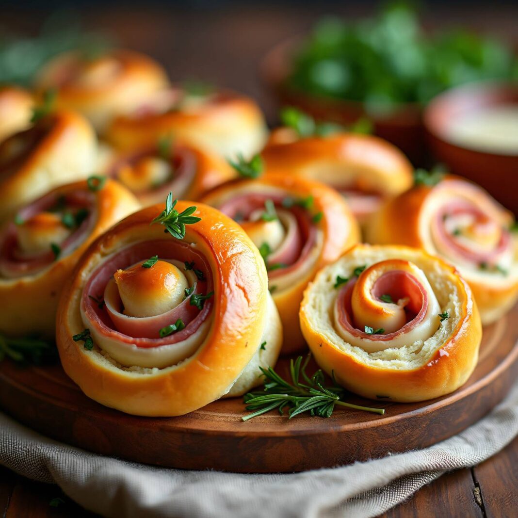 Schinken-Hefeteigschnecken Rezept Schinken-Hefeteigschnecken Rezept