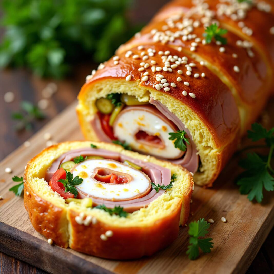 Schinken-Wickelkuchen Rezept Schinken-Wickelkuchen Rezept