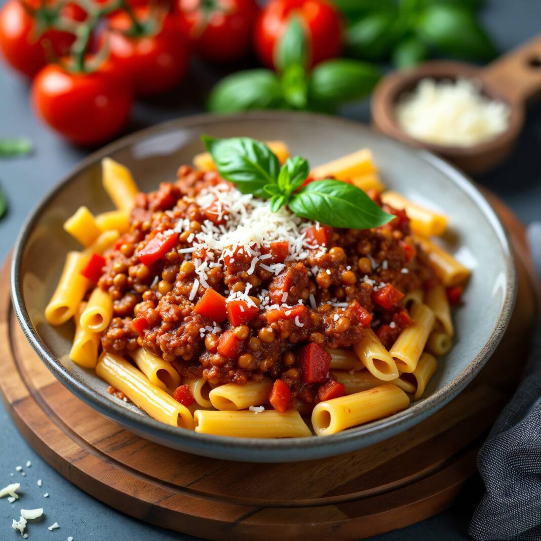 Schnelle Linsen-Bolognese Rezept Schnelle Linsen-Bolognese Rezept