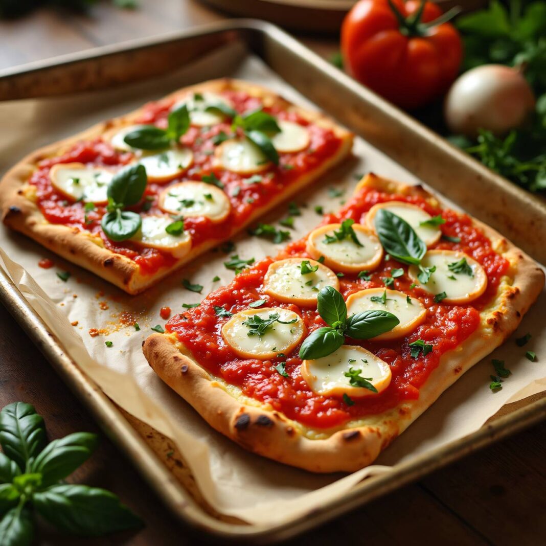 Schnelle Pizza Margherita Rezept Schnelle Pizza Margherita Rezept