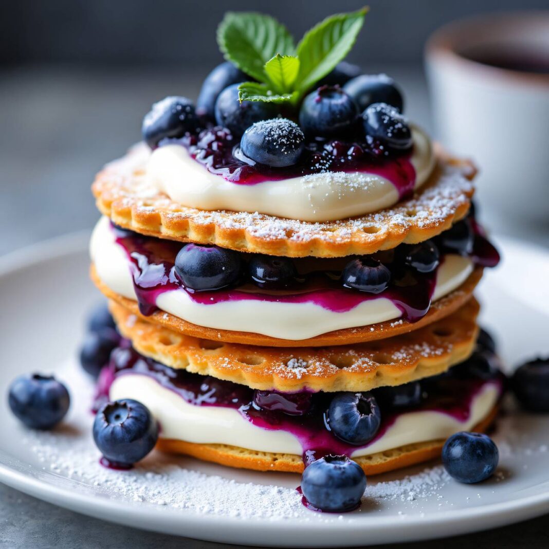 Schnelles Heidelbeer-Tiramisu Rezept Schnelles Heidelbeer-Tiramisu Rezept