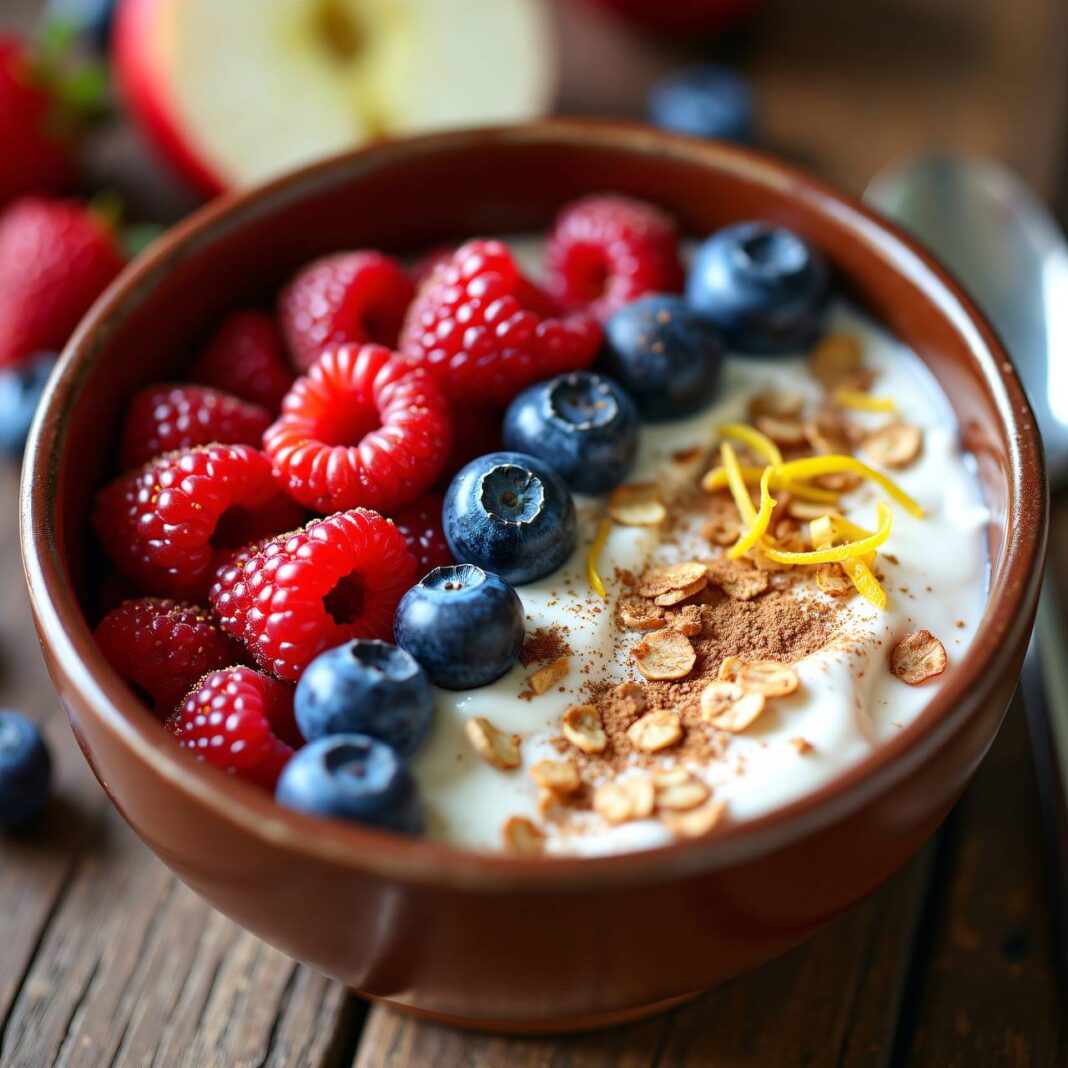 Schnelles Müsli mit Joghurt Rezept Schnelles Müsli mit Joghurt Rezept