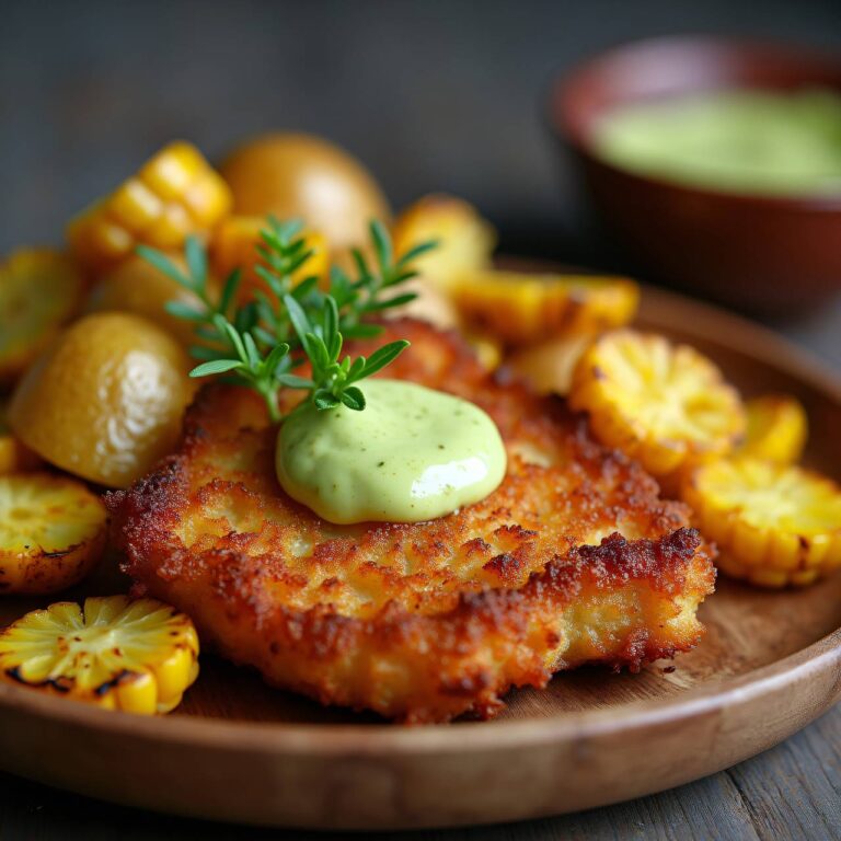 Schnitzel mit Gemüsebeilage Rezept
