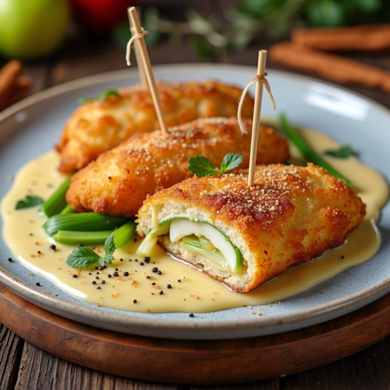 Schnitzel mit Lauch-Füllung Rezept