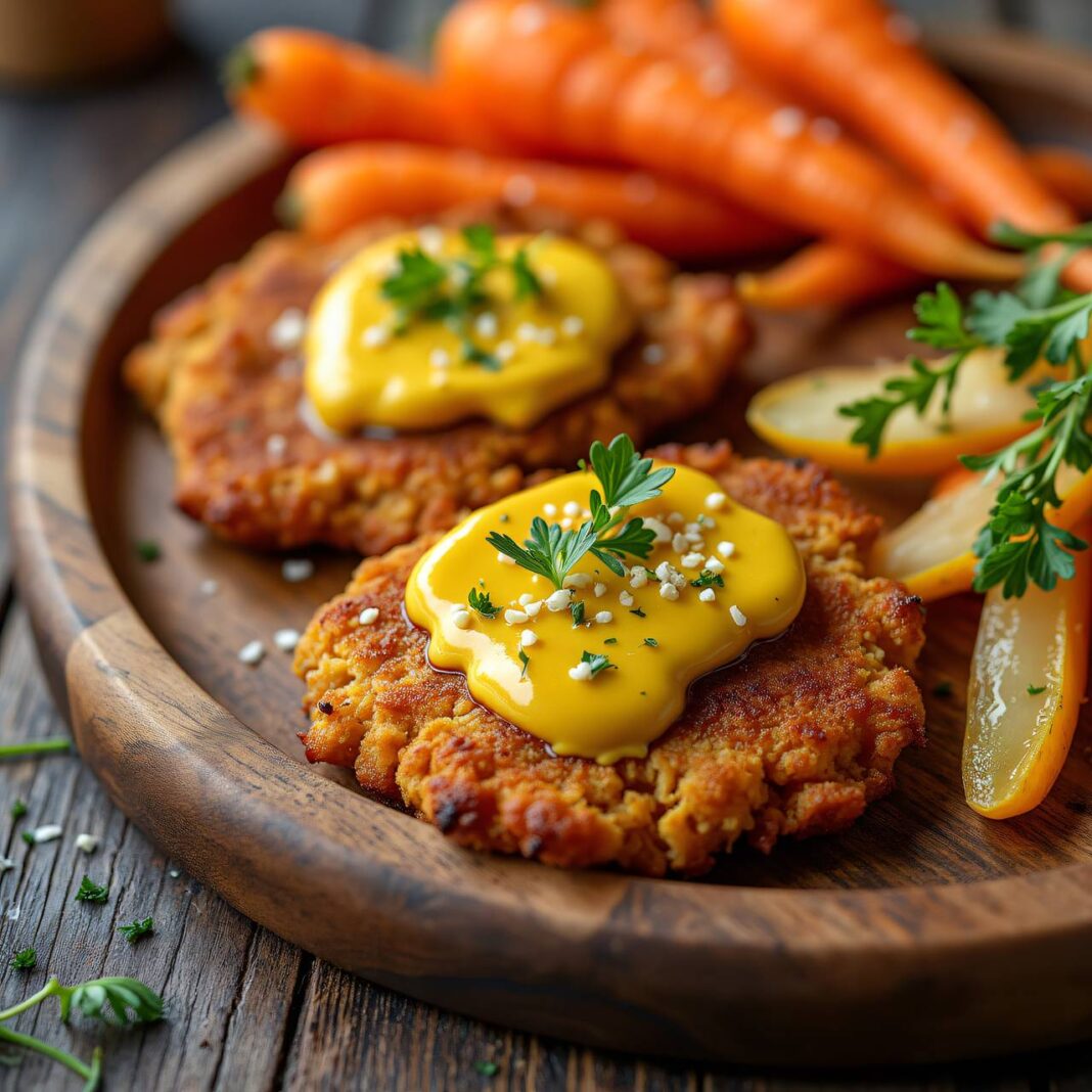 Schnitzel mit Senfbutter Rezept Schnitzel mit Senfbutter Rezept