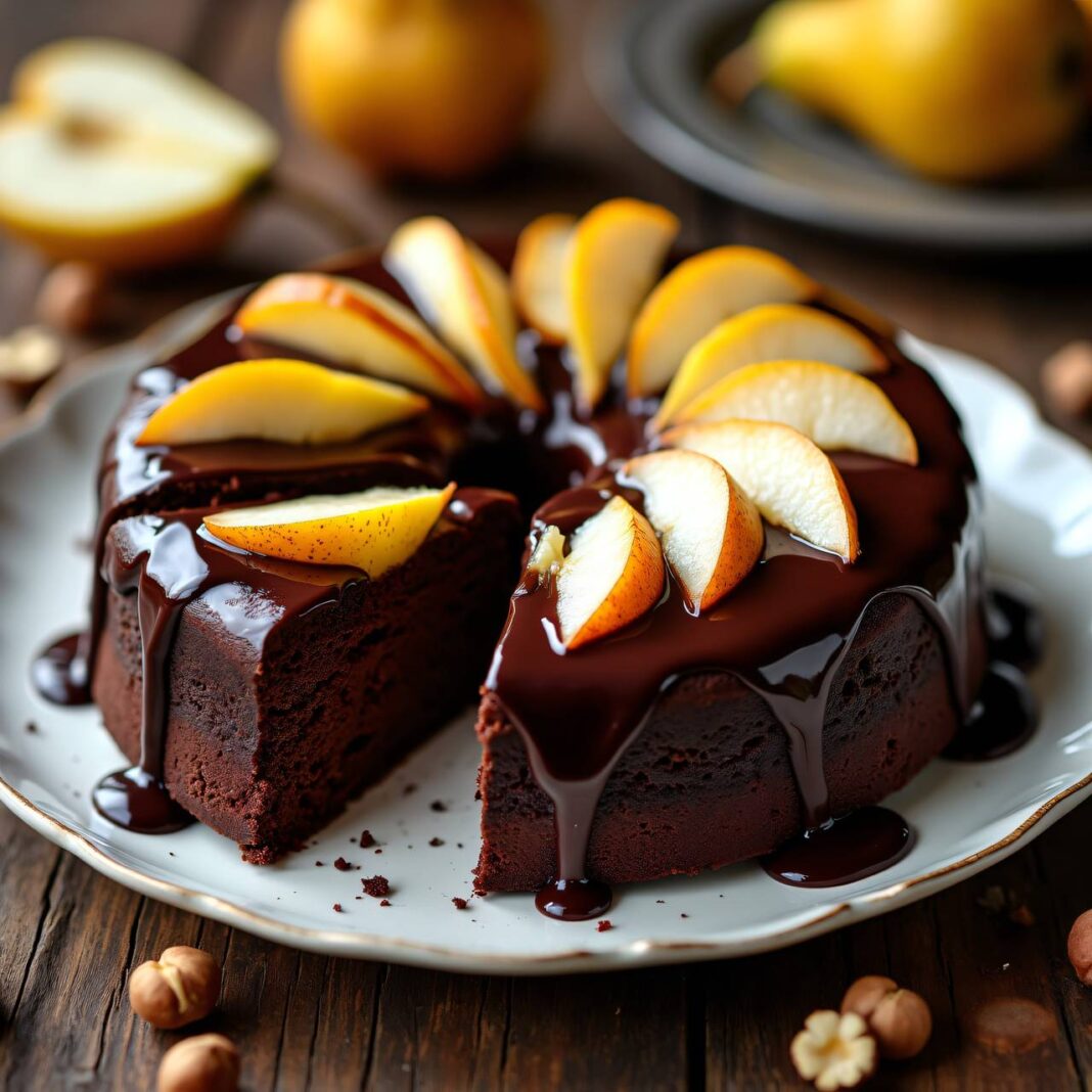 Schoko-Birnen-Kuchen Rezept Schoko-Birnen-Kuchen Rezept