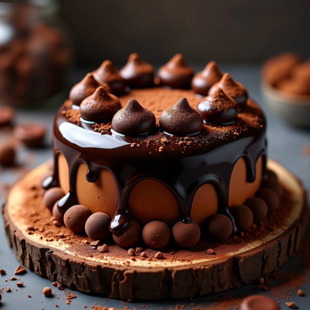 Schoko-Nuss-Kuchen mit Glasur Rezept Schoko-Nuss-Kuchen mit Glasur Rezept