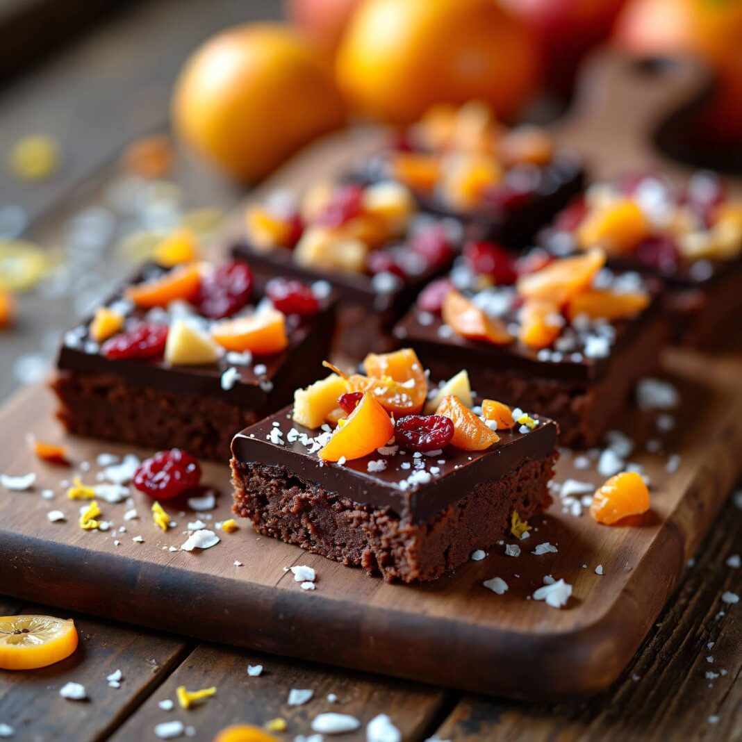 Schokolade-Fruchtschnitten Rezept Schokolade-Fruchtschnitten Rezept