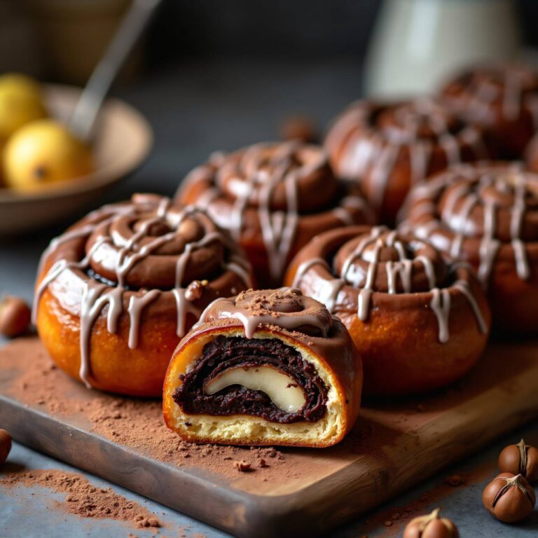 Schokolade-Hefeschnecken Rezept