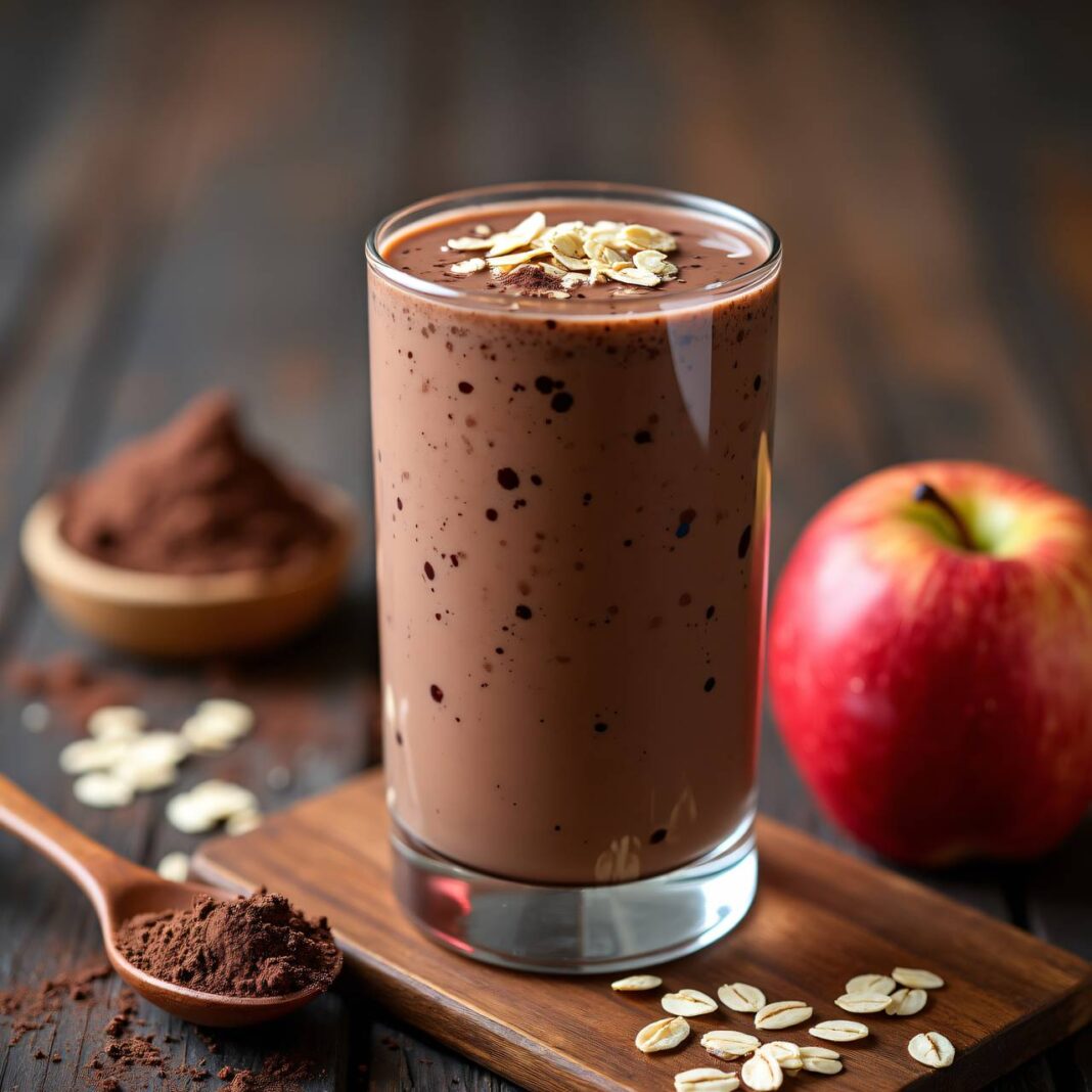 Schokoladen-Apfel-Recovery-Shake Rezept Schokoladen-Apfel-Recovery-Shake Rezept
