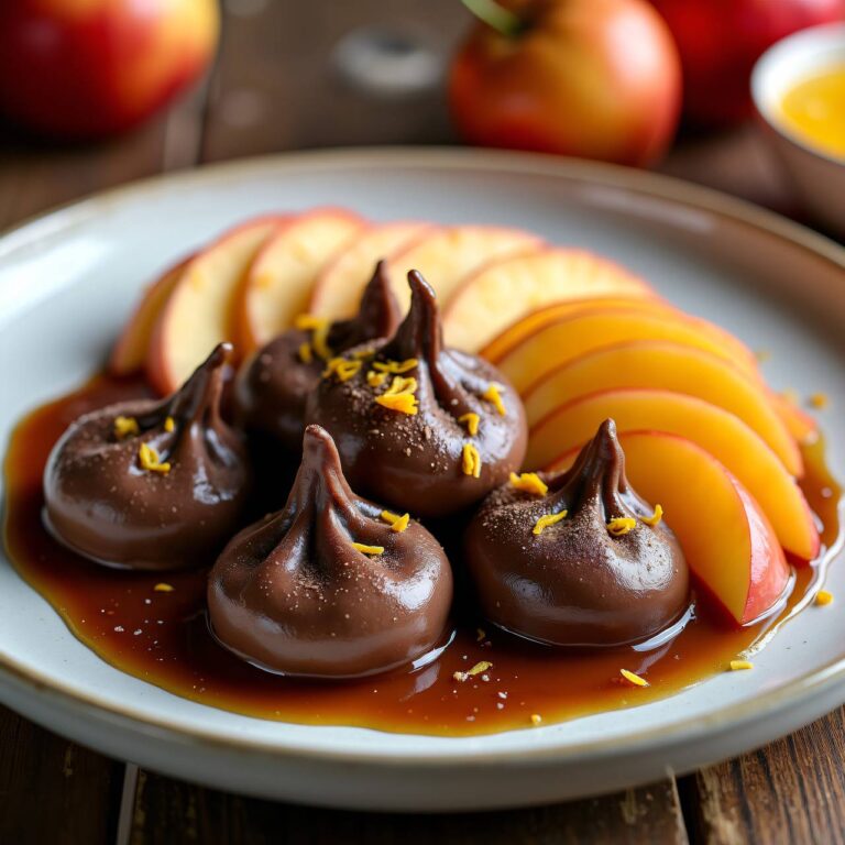 Schokoladen-Dampfnudeln mit Apfelkompott Rezept