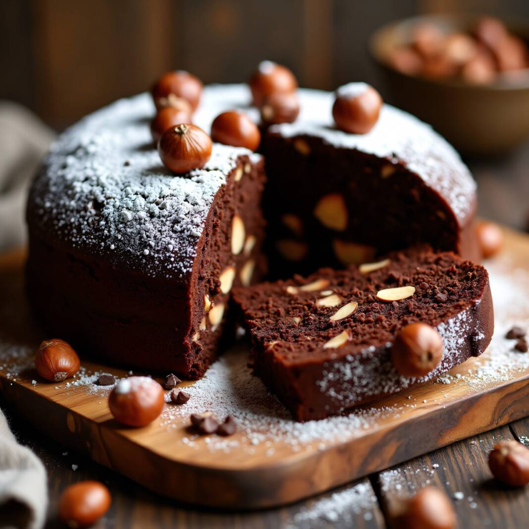 Schokoladen-Mocca-Nuss-Kuchen Rezept Schokoladen-Mocca-Nuss-Kuchen Rezept