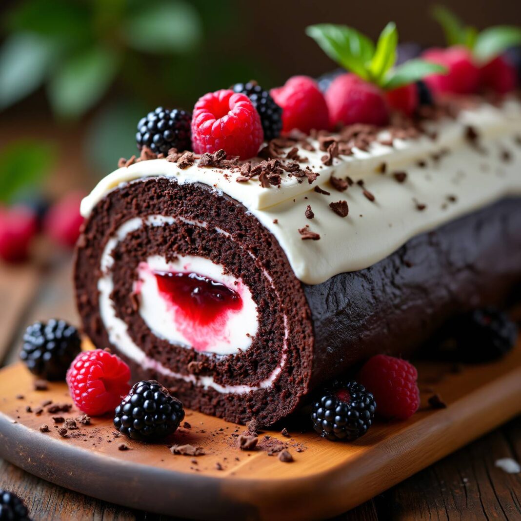 Schokoladenroulade Rezept Schokoladenroulade Rezept