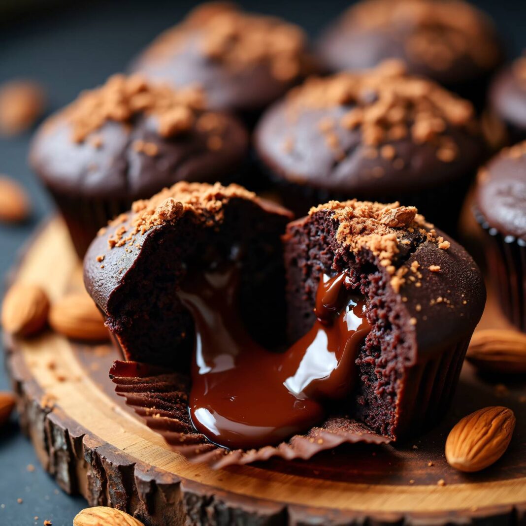 Schokomuffins mit flüssigem Kern Rezept Schokomuffins mit flüssigem Kern Rezept