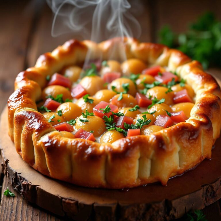 Schwarzwurzel-Schinken-Blechkuchen Rezept