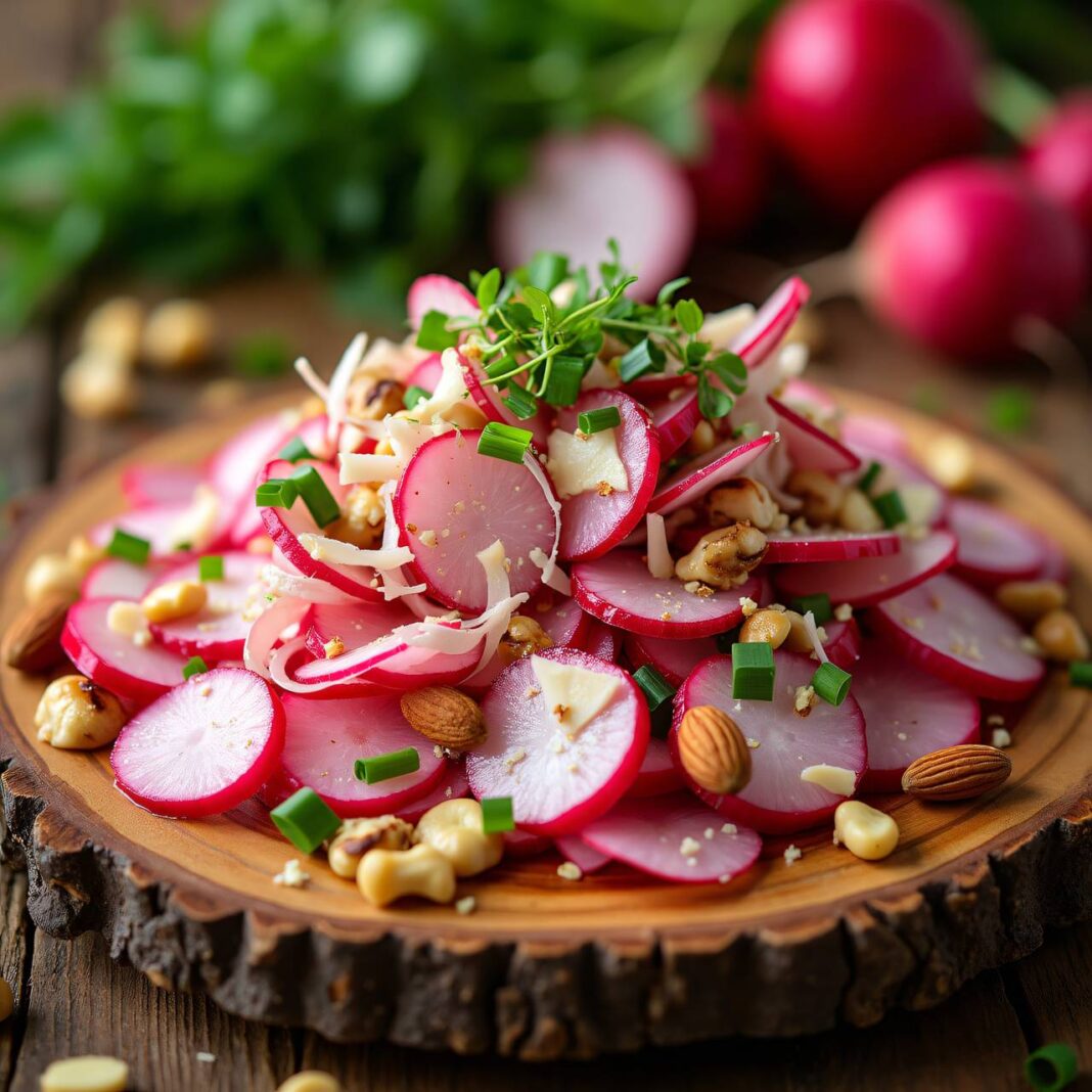 Schwarzwurzelsalat mit Radieschen-Vinaigrette Rezept Schwarzwurzelsalat mit Radieschen-Vinaigrette Rezept