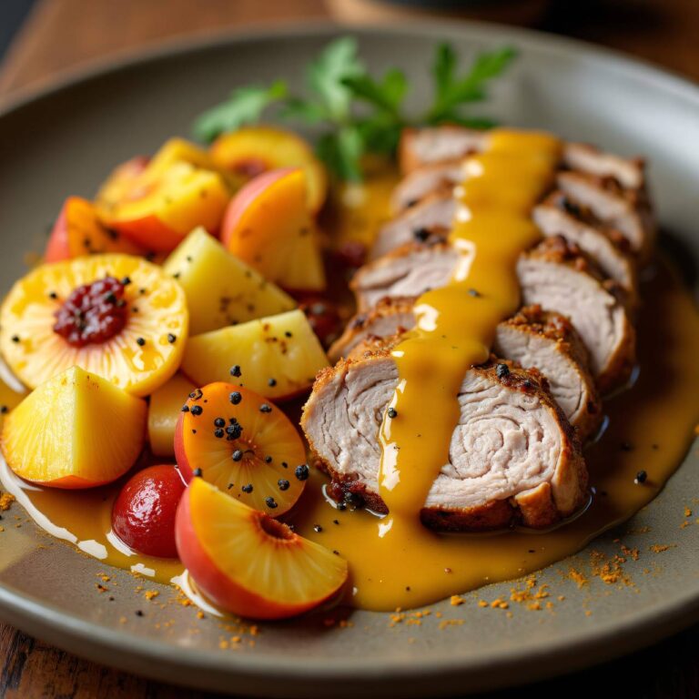 Schweinefilet an Currysauce Rezept