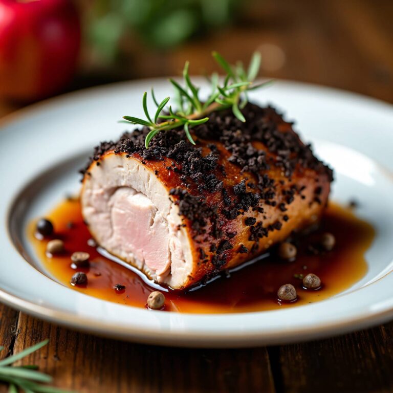 Schweinefilet in Kaffee-Pfefferkruste Rezept